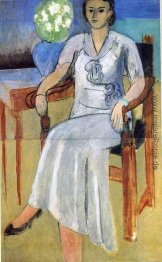 Frau mit einem weißen Kleid Frau mit einem weißen Kleid