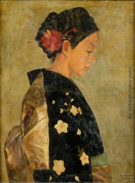 Jeune femme de profil Jeune femme de profil