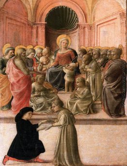 Madonna mit Kind und Heiligen, Engeln und einem Stifter