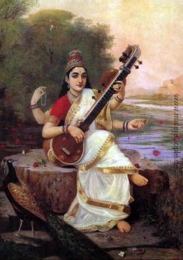 Malerei der Göttin Saraswati