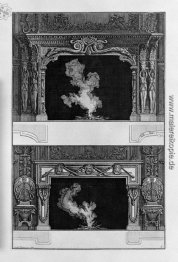 Zwei Kamine überlappende: die tragischen Masken mit 3 inf Regist Zwei Kamine überlappende: die tragischen Masken mit 3 inf Regist