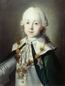 Porträt von Paul Russlands gekleidet als Chevalier des Ordens vo