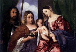 Madonna und Kind mit Sts Dorothy und George