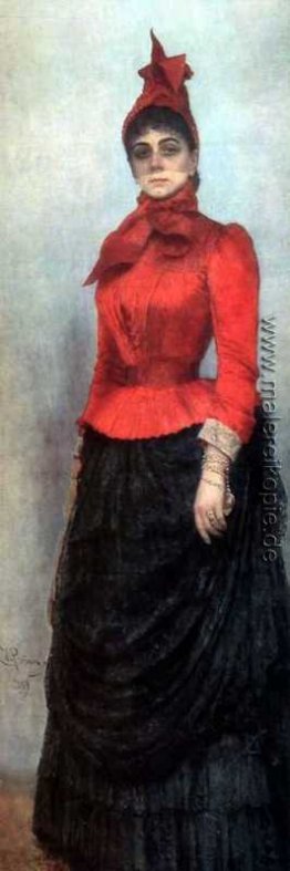 Porträt von Baroness Varvara Ikskul von Hildenbandt