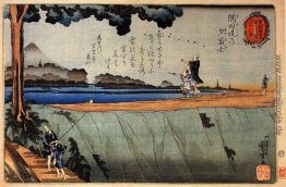 Fujisan von Sumida River-Damm