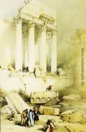 Baalbek. Bleibt der westlichen Portico des Tempels von Jupiter