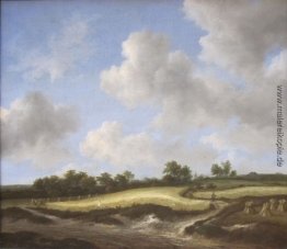 Landschaft mit einem Weizenfeld