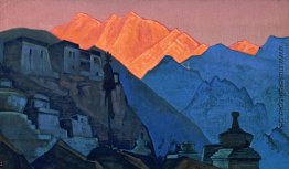 Tibet. Flaming Höhepunkt.