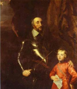Thomas Howard, 2. Earl of Arundel und Surrey mit seinem Enkel He