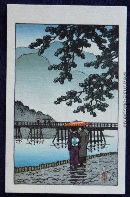 Leichter Regen bei Arishiyama