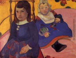 Portrait von zwei Kindern (Paul und Jean Schuffneker)