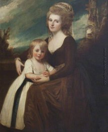 Frances Bankes (1756-1847), Lady Brownlow, mit ihrem Sohn, dem H Frances Bankes (1756-1847), Lady Brownlow, mit ihrem Sohn, dem H