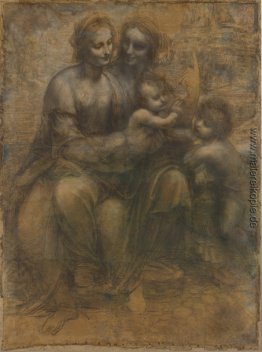 Die Jungfrau und das Kind mit Heiliger Anne und Johannes der Täu