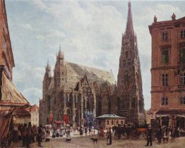 Blick auf den Stephansdom vom Stock im Eisen Platz