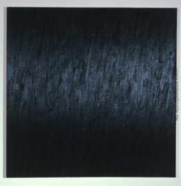 Schwarzmalerei VIII: Ultramarinblau, Umbra gebrannt