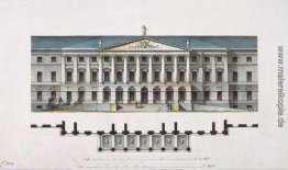 Entwurf für das Smolny-Institut in Sankt Petersburg (Fassade)