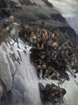 Russische Truppen unter Suworow überquert die Alpen