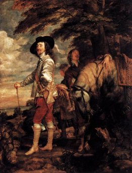 Charles I, König von England an der Jagd