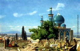 Das Feld der Rast Cemetary der Grünen Moschee