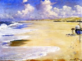 Marie Krøyer Malerei am Strand von Stenbjerg