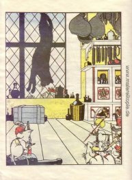 Illustration für das Buch "Wie Mäusen begraben die Katze 'von Sc Illustration für das Buch "Wie Mäusen begraben die Katze 'von Sc