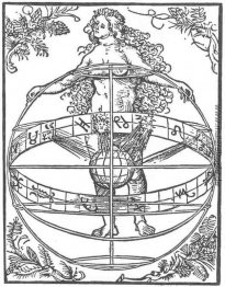 Nackte Frau mit dem Zodiac