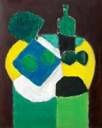 Gueridon mit grüner Flasche Gueridon mit grüner Flasche