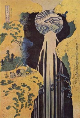 Der Wasserfall von Amida hinter der Kiso Straße