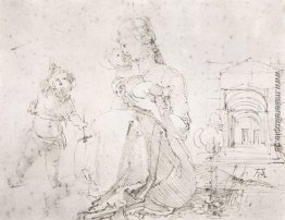 Madonna mit Kind und dem kleinen Johannes