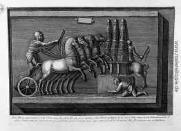 Antike, die eine Kunststoff-Wagen Zirkus an der Wende der Destin