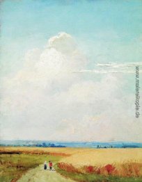 Studieren Sie für das Gemälde "Noon in der Nähe von Moskau"