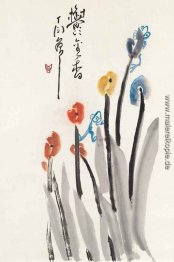 Kaulquappen auf Tulpen Kaulquappen auf Tulpen