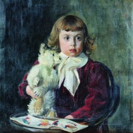 Boy mit Teddybären