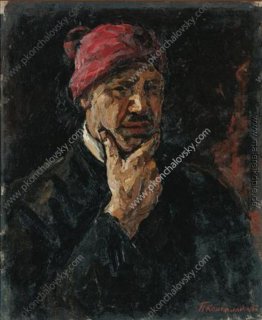 Selbstporträt (in roter Mütze)
