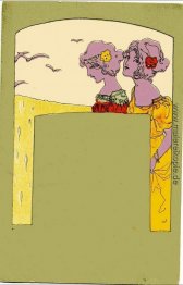 Mädchen mit olivgrün umgibt