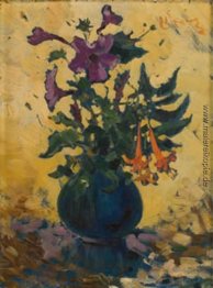 Still Life with Hibiscus und Fuchsien