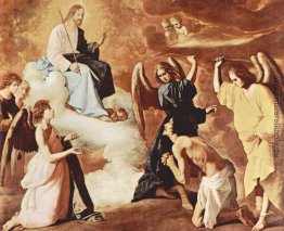 Geißelung des Heiligen Hieronymus von Engeln