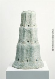 Dreistöckiges Haus in Türkis