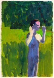 Mann mit erhobenen Armen Mann mit erhobenen Armen