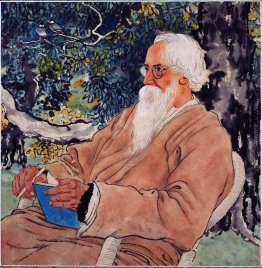 Porträt von Rabindranath Tagore