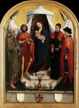 Maria mit dem Kind und vier Heiligen