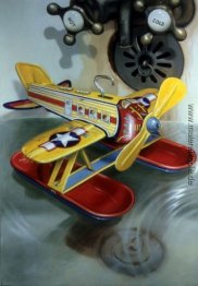 Wasserflugzeug in der Badewanne Wasserflugzeug in der Badewanne