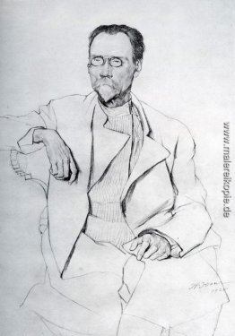 Porträt von A. A. Bakhrushin