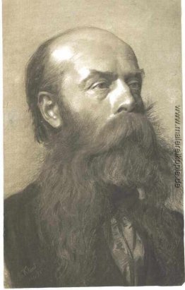 Porträt eines Mannes mit Bart in Dreiviertel profil