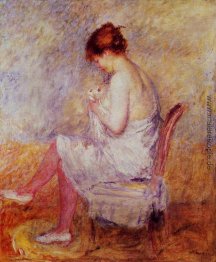 Frau in einem Chemise Frau in einem Chemise