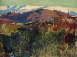 Sierra Nevada von der Alhambra, Grenada