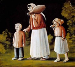 Georgischen Frau mit Kindern