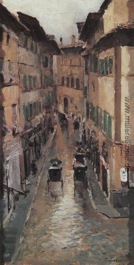 A Florence Straße im Regen