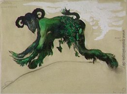 Zeichnung junge Göttlichkeit Narcisse Kostüm, Ballett Diaghilev