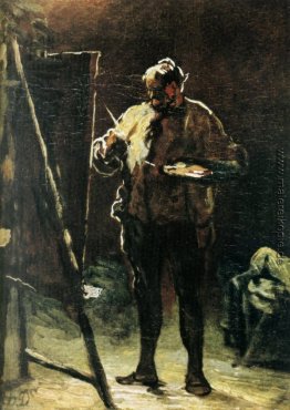 Der Maler vor seiner Staffelei
